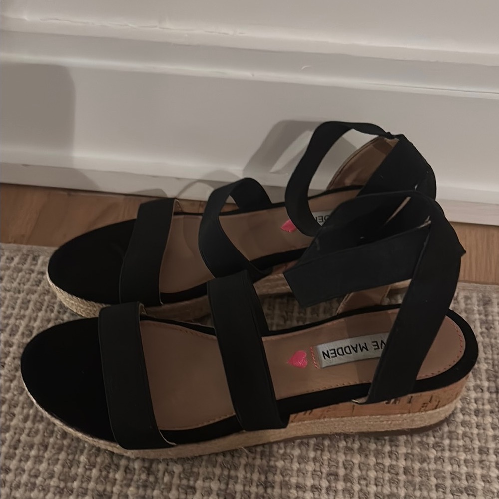 Steve Madden Black Women's Sandals